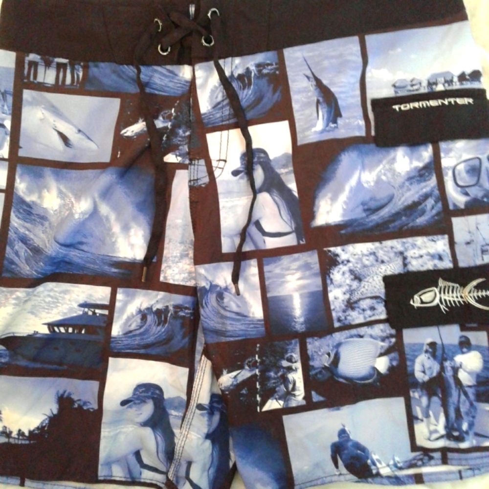 Men's board shorts size 34 TORMENTER brand resort vacation time